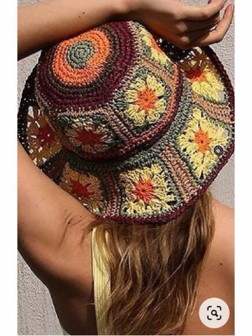 Anthropologie x Peter Grimm Crochet Packable Sun Hat